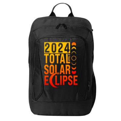 2024 Total Solar Eclipse April 8 City Backpack