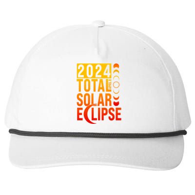 2024 Total Solar Eclipse April 8 Snapback Five-Panel Rope Hat