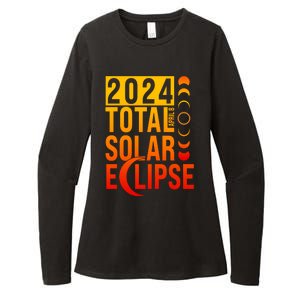 2024 Total Solar Eclipse April 8 Womens CVC Long Sleeve Shirt