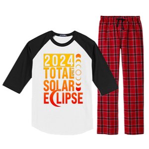 2024 Total Solar Eclipse April 8 Raglan Sleeve Pajama Set