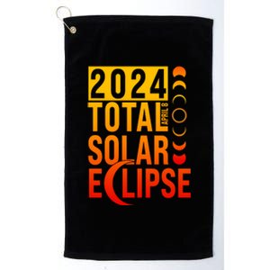 2024 Total Solar Eclipse April 8 Platinum Collection Golf Towel