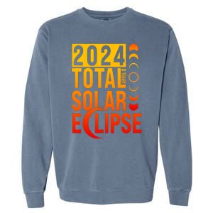 2024 Total Solar Eclipse April 8 Garment-Dyed Sweatshirt