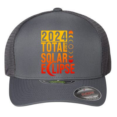 2024 Total Solar Eclipse April 8 Flexfit Unipanel Trucker Cap