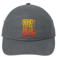 2024 Total Solar Eclipse April 8 7-Panel Snapback Hat