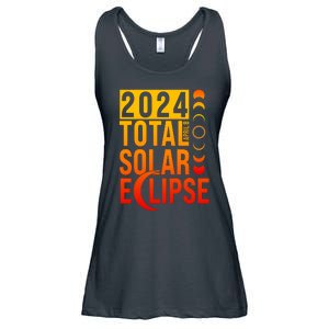 2024 Total Solar Eclipse April 8 Ladies Essential Flowy Tank