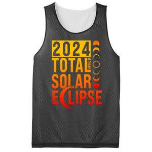 2024 Total Solar Eclipse April 8 Mesh Reversible Basketball Jersey Tank