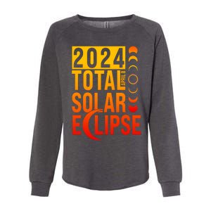 2024 Total Solar Eclipse April 8 Womens California Wash Sweatshirt