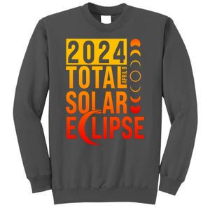 2024 Total Solar Eclipse April 8 Tall Sweatshirt