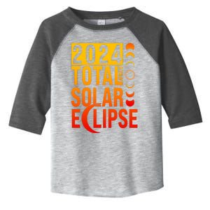 2024 Total Solar Eclipse April 8 Toddler Fine Jersey T-Shirt