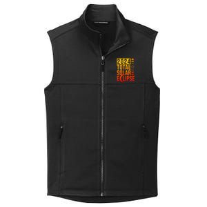 2024 Total Solar Eclipse April 8 Collective Smooth Fleece Vest