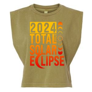 2024 Total Solar Eclipse April 8 Garment-Dyed Women's Muscle Tee