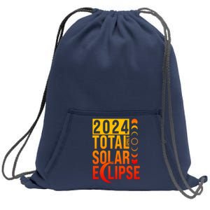 2024 Total Solar Eclipse April 8 Sweatshirt Cinch Pack Bag