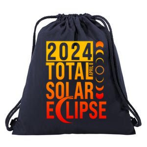 2024 Total Solar Eclipse April 8 Drawstring Bag