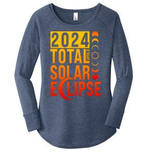 2024 Total Solar Eclipse April 8 Women's Perfect Tri Tunic Long Sleeve Shirt