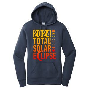 2024 Total Solar Eclipse April 8 Women's Pullover Hoodie