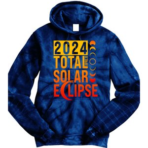 2024 Total Solar Eclipse April 8 Tie Dye Hoodie