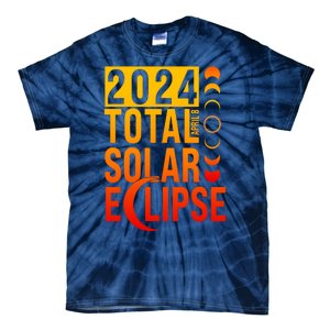 2024 Total Solar Eclipse April 8 Tie-Dye T-Shirt