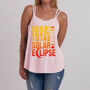 2024 Total Solar Eclipse April 8 Women's Strappy Tank