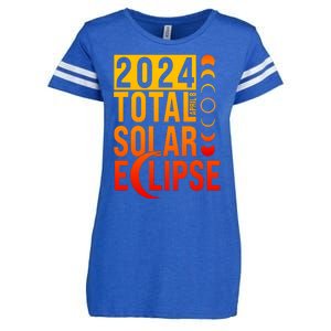 2024 Total Solar Eclipse April 8 Enza Ladies Jersey Football T-Shirt