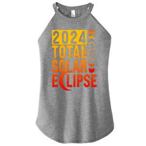 2024 Total Solar Eclipse April 8 Women's Perfect Tri Rocker Tank