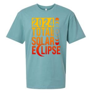 2024 Total Solar Eclipse April 8 Sueded Cloud Jersey T-Shirt