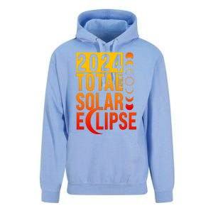 2024 Total Solar Eclipse April 8 Unisex Surf Hoodie