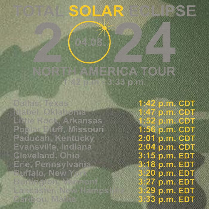 2024 Total Solar Eclipse April 8 Path Of The Eclipse  Legacy Tie Dye Trucker Hat