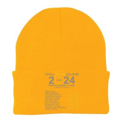 2024 Total Solar Eclipse April 8 Path Of The Eclipse  Knit Cap Winter Beanie