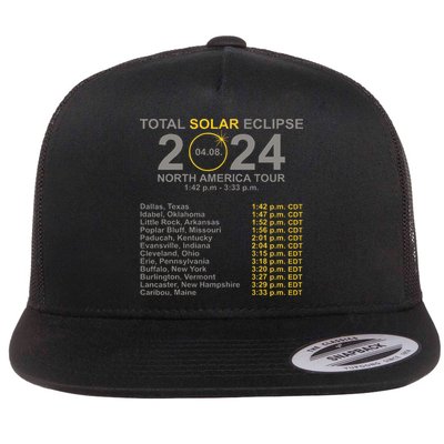 2024 Total Solar Eclipse April 8 Path Of The Eclipse  Flat Bill Trucker Hat