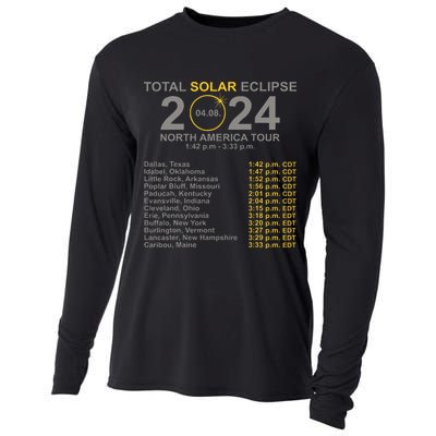 2024 Total Solar Eclipse April 8 Path Of The Eclipse  Cooling Performance Long Sleeve Crew