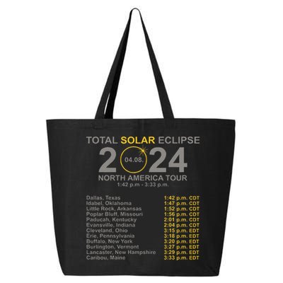 2024 Total Solar Eclipse April 8 Path Of The Eclipse  25L Jumbo Tote