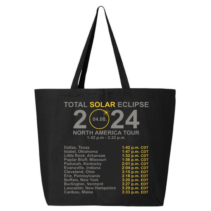 2024 Total Solar Eclipse April 8 Path Of The Eclipse  25L Jumbo Tote
