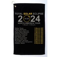 2024 Total Solar Eclipse April 8 Path Of The Eclipse  Golf Towel