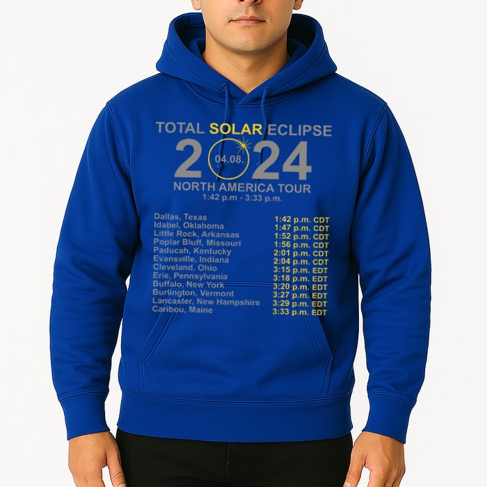 2024 Total Solar Eclipse April 8 Path Of The Eclipse  Hoodie