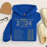 2024 Total Solar Eclipse April 8 Path Of The Eclipse  Hoodie