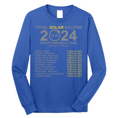 2024 Total Solar Eclipse April 8 Path Of The Eclipse  Long Sleeve Shirt