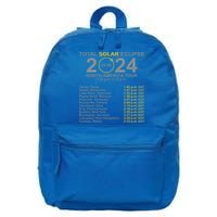 2024 Total Solar Eclipse April 8 Path Of The Eclipse  16 in Basic Backpack
