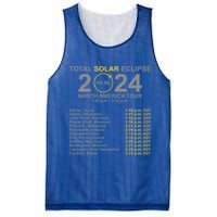 2024 Total Solar Eclipse April 8 Path Of The Eclipse  Mesh Reversible Basketball Jersey Tank