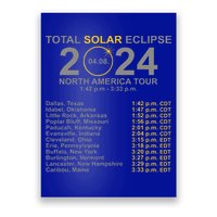 2024 Total Solar Eclipse April 8 Path Of The Eclipse  Poster