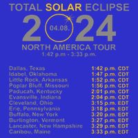 2024 Total Solar Eclipse April 8 Path Of The Eclipse  Poster
