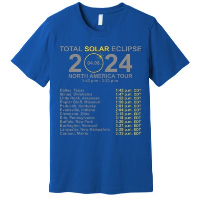 2024 Total Solar Eclipse April 8 Path Of The Eclipse  Premium T-Shirt