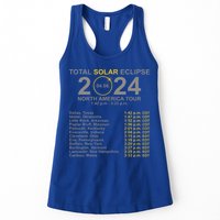 2024 Total Solar Eclipse April 8 Path Of The Eclipse  Womens Tank Top