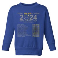 2024 Total Solar Eclipse April 8 Path Of The Eclipse  Toddler Sweatshirt