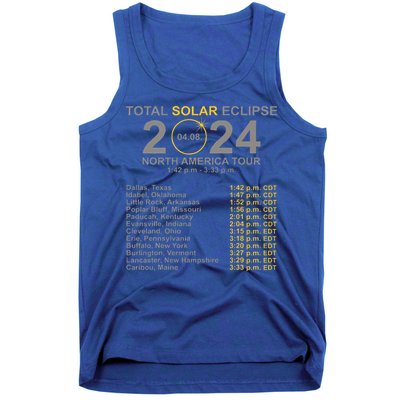 2024 Total Solar Eclipse April 8 Path Of The Eclipse  Tank Top