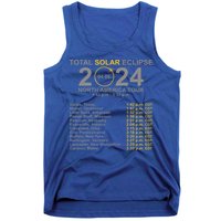 2024 Total Solar Eclipse April 8 Path Of The Eclipse  Tank Top