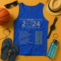 2024 Total Solar Eclipse April 8 Path Of The Eclipse  Tank Top