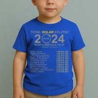 2024 Total Solar Eclipse April 8 Path Of The Eclipse  Toddler T-Shirt
