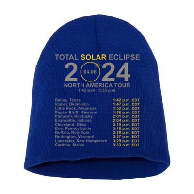 2024 Total Solar Eclipse April 8 Path Of The Eclipse  Short Acrylic Beanie