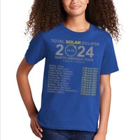 2024 Total Solar Eclipse April 8 Path Of The Eclipse  Kids T-Shirt