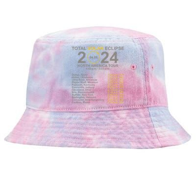 2024 Total Solar Eclipse April 8 Path Of The Eclipse  Tie-Dyed Bucket Hat